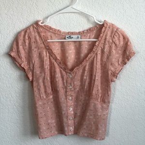 Hollister Cropped Floral Top